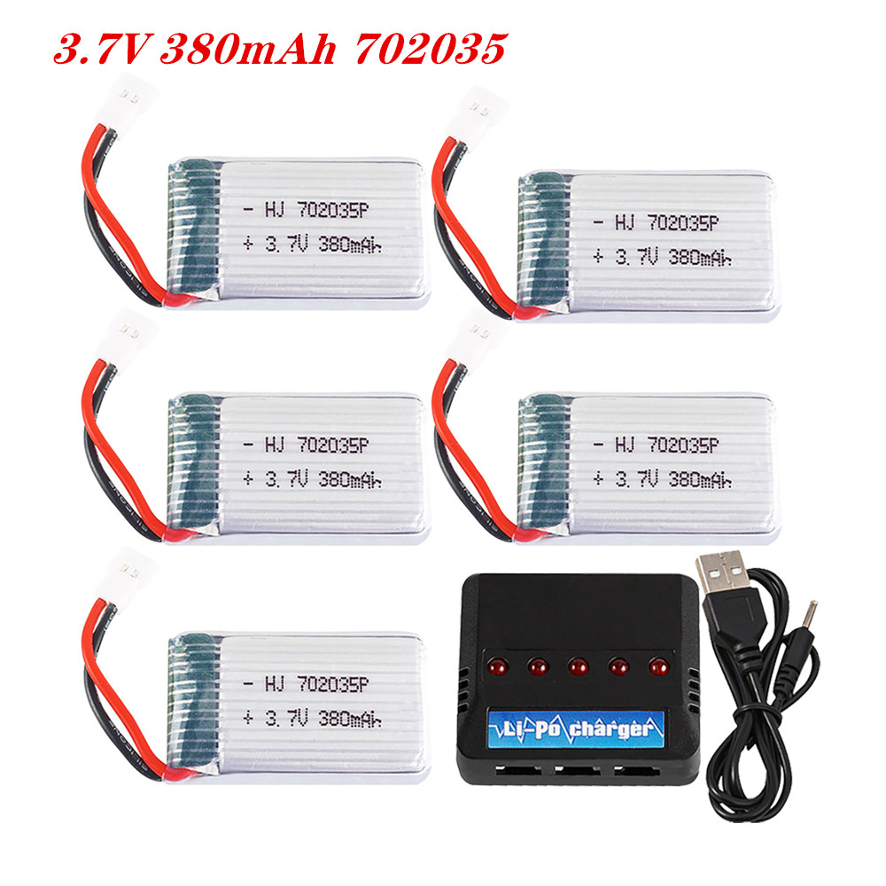 Rc Helicopter Parts - 3.7V 380mah 702035 Lipo Battery Rechargeable